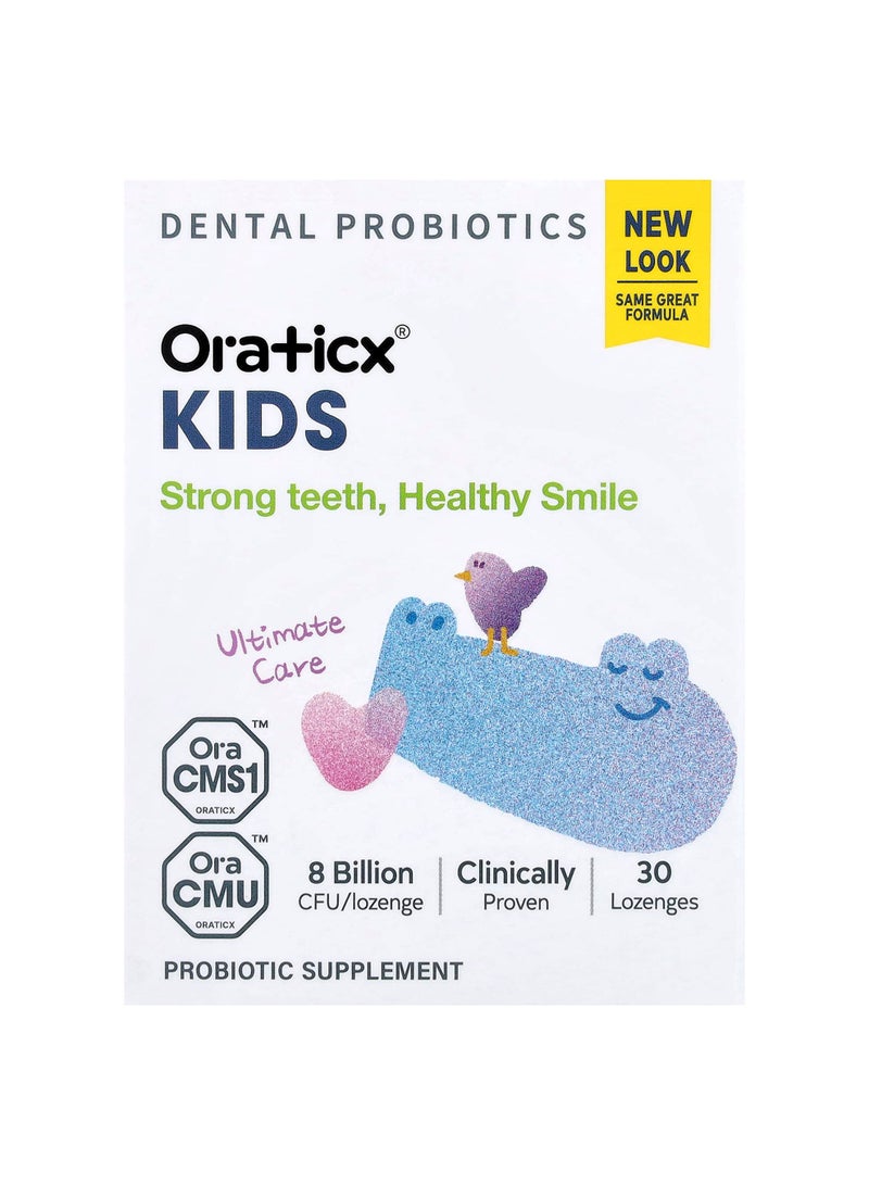 Kids, Dental Probiotics, Yogurt, 30 Lozenges